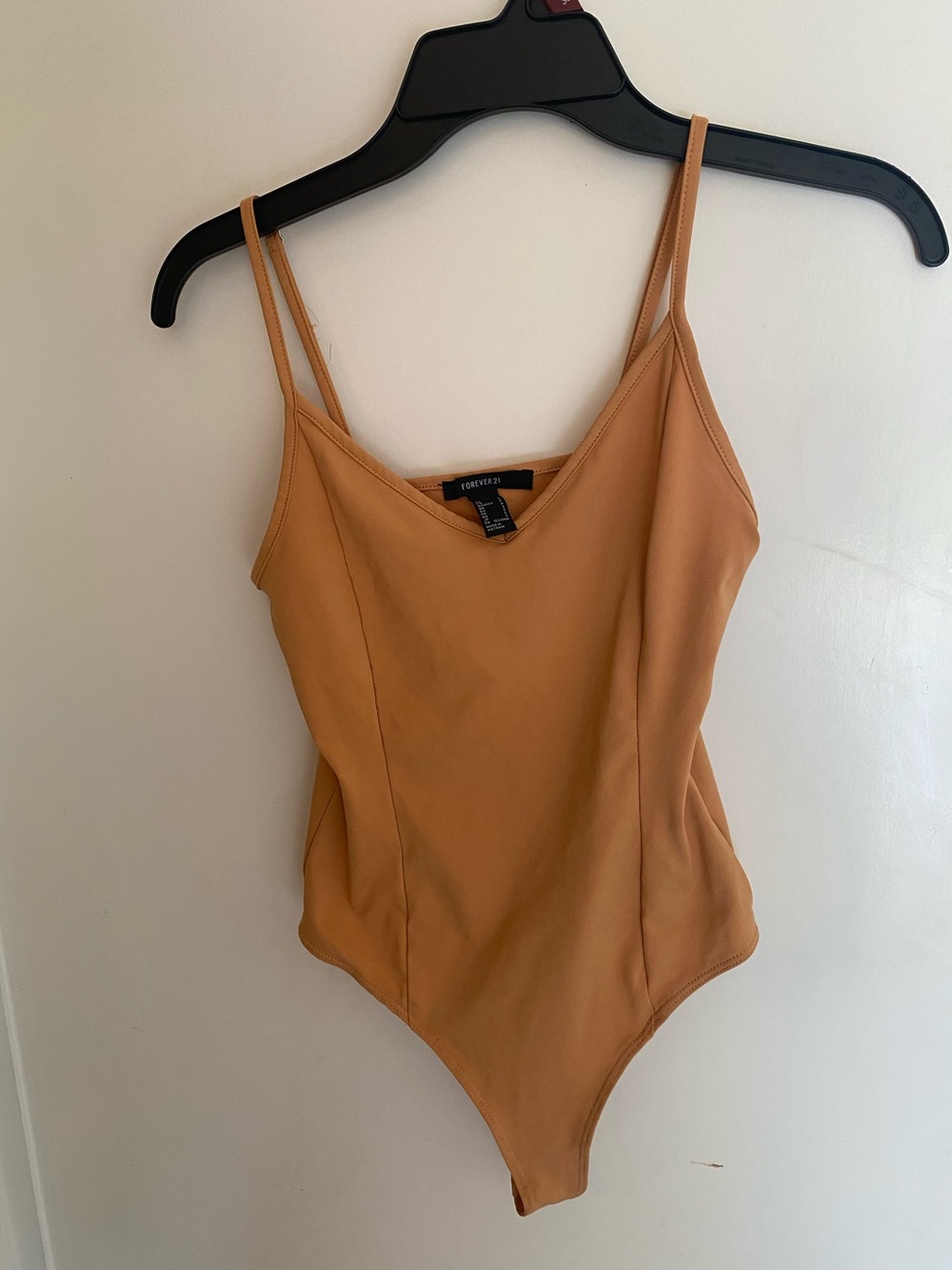 Forever 21 women Camel/Tan One-Piece Bodysuit